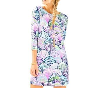 Lilly Pulitzer Women’s Pima Cotton Linden Serene Blue Oh Shello Dress Size XL